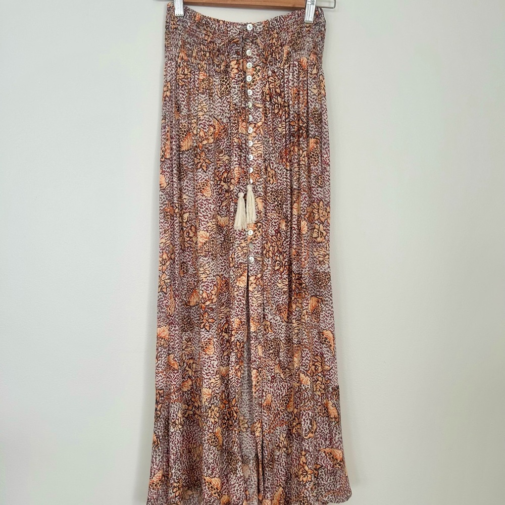 Bohemian Floral Maxi Skirt